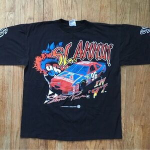 Vintage 1996 Slammin' Black Racing Graphic Tee